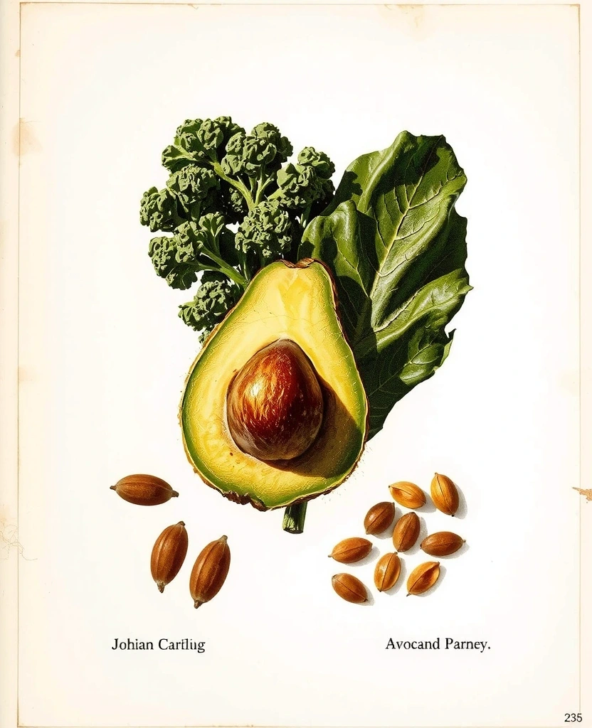 Botanical kitchen illustration