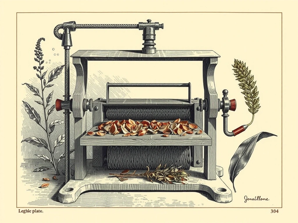 Botanical Press Illustration